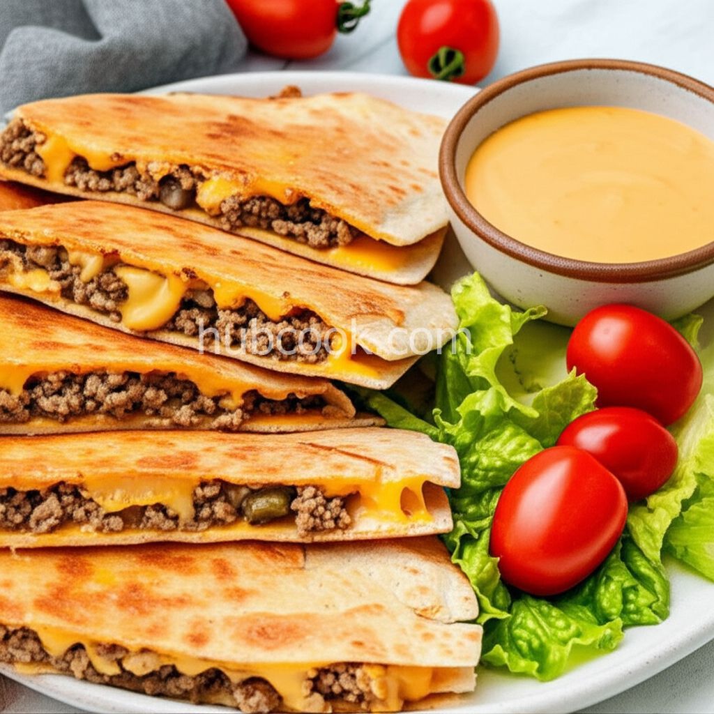 "Cheeseburger" Quesadillas