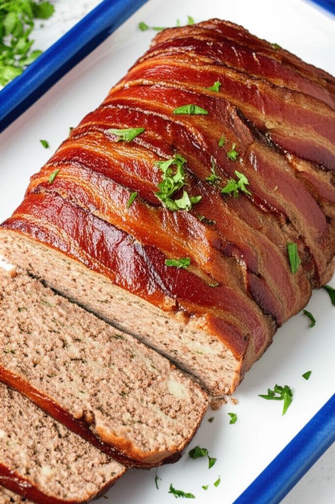 Bacon-Wrapped Buffalo Meatloaf