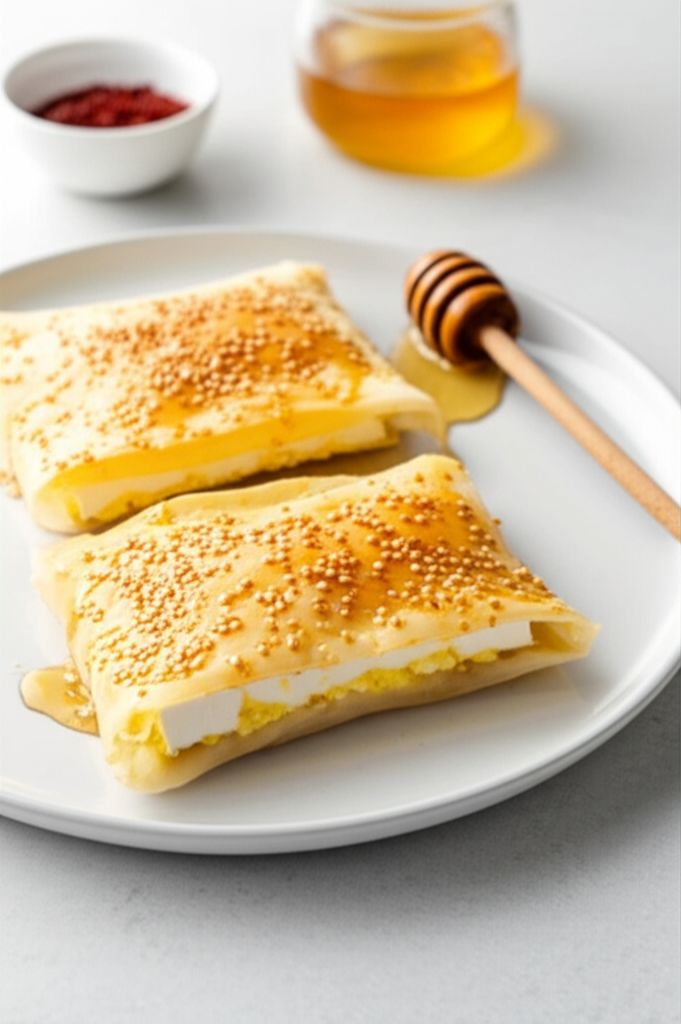 Baked Phyllo-Wrapped Feta with Honey
