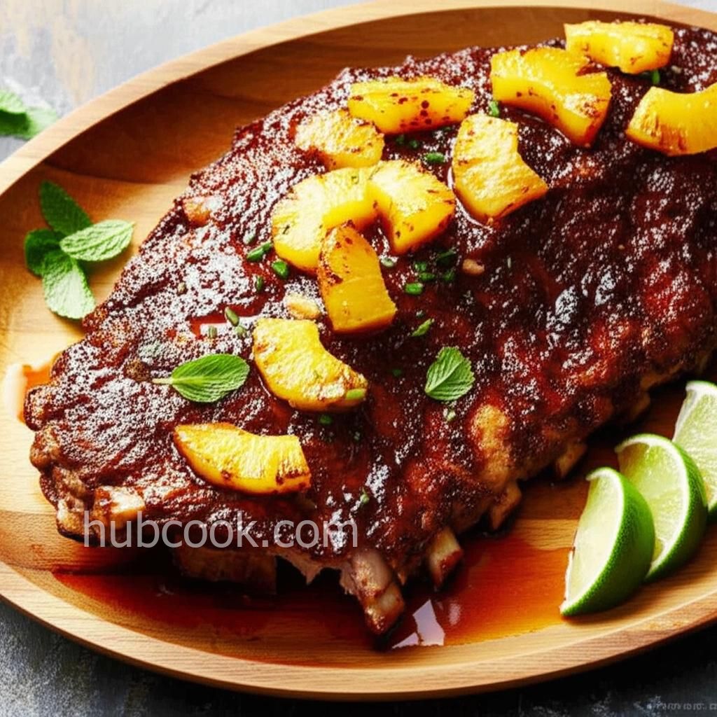 Botack's Fall-Off-the-Bone Pineapple Baked Rack of Ribs