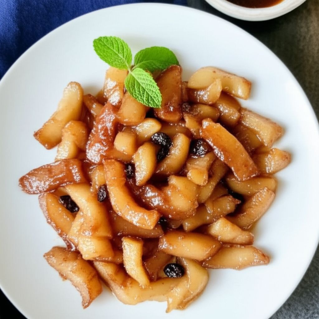 Bourbon Fried Apples