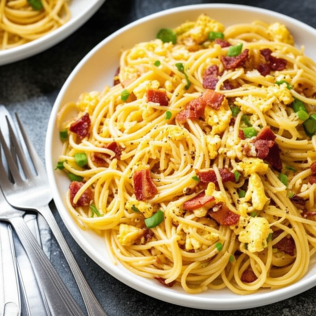 Breakfast Pasta for Dinner
