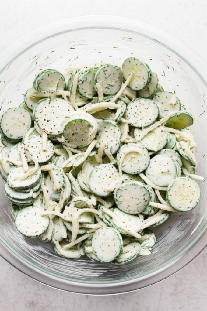 Dad's Creamy Cucumber Salad