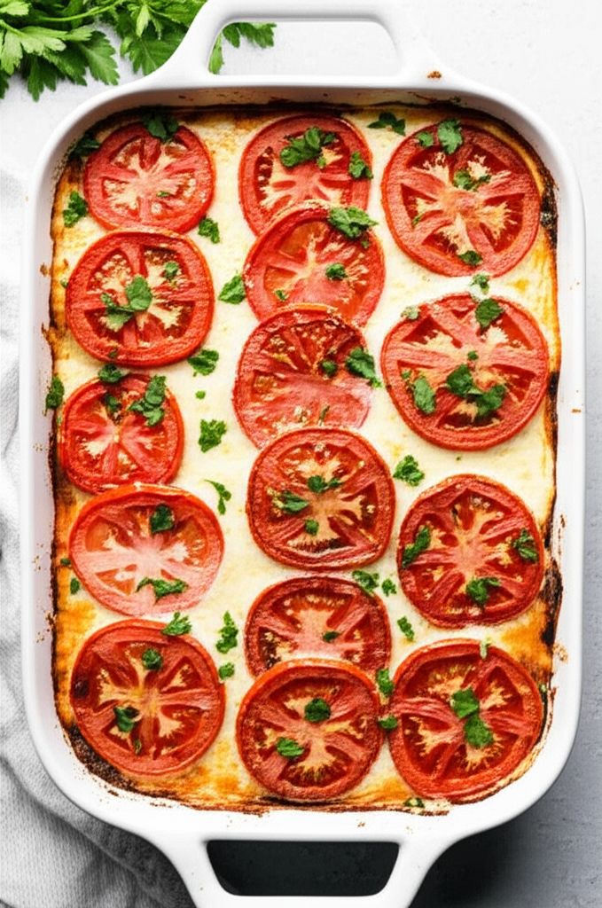 Easy Vegetarian Tomato Casserole