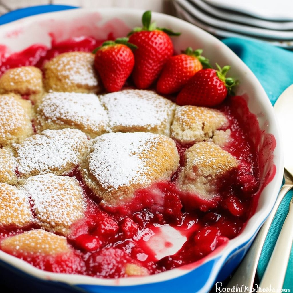 Fresh Strawberry Cobbler