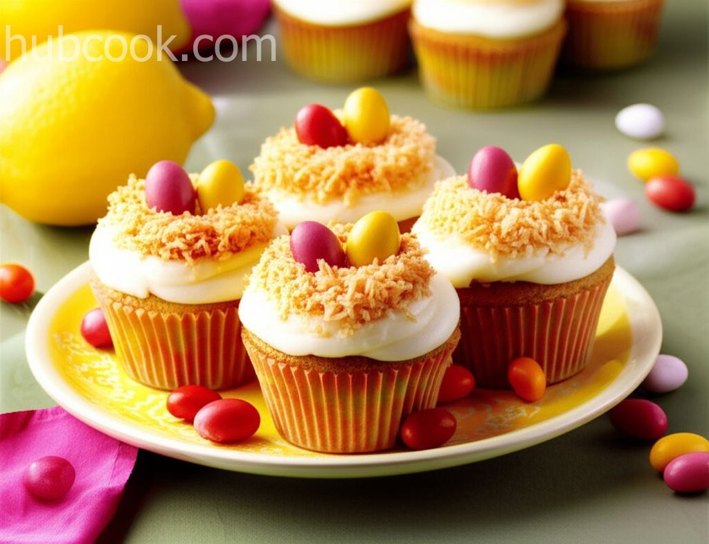 Lemon Frosted Carrot Cake Cupcakes