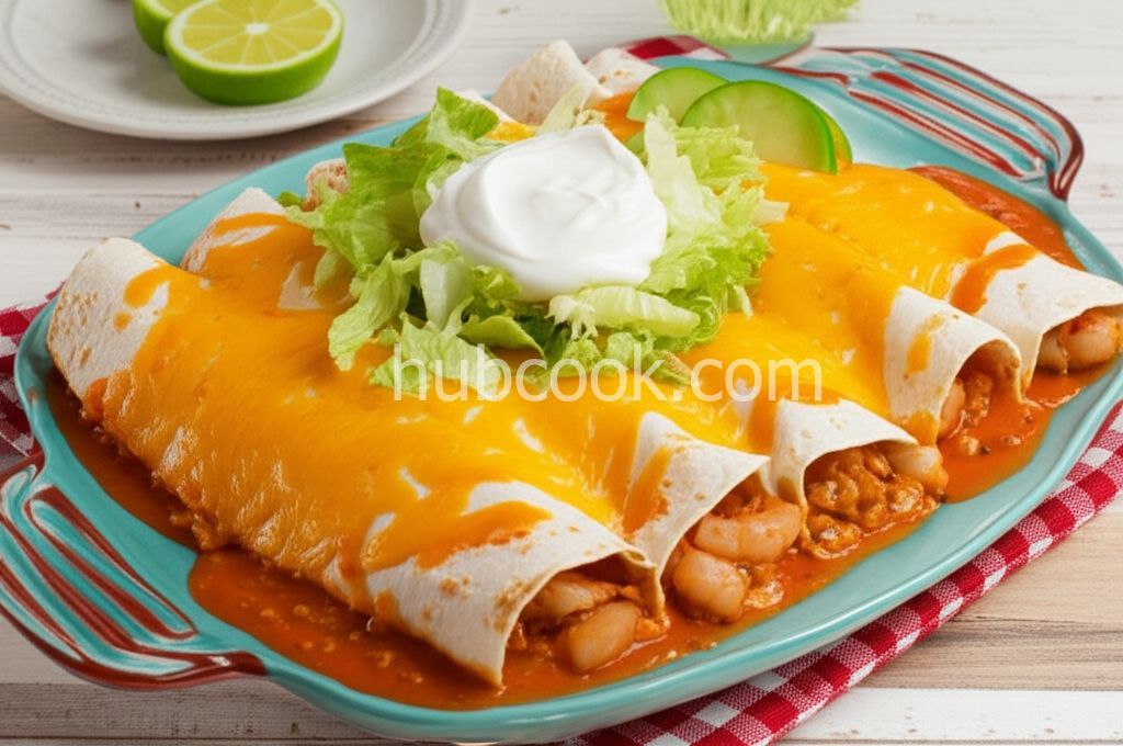 Pineapple-Shrimp Enchiladas