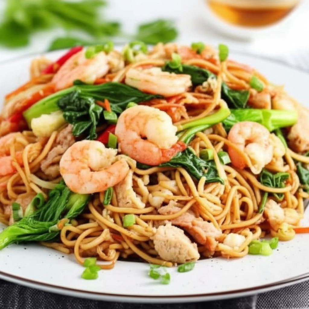 Pork and Shrimp Pancit