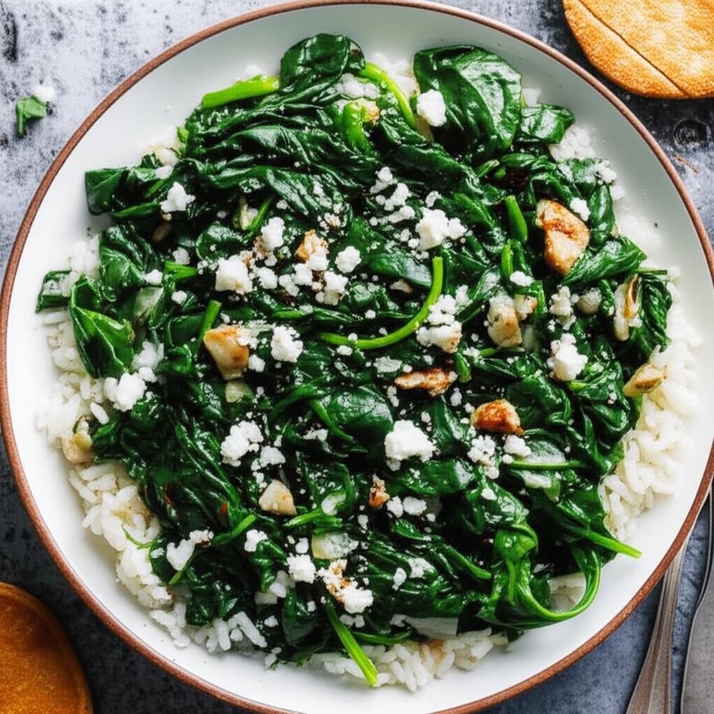Spinach and Rice (Spanakorizo)