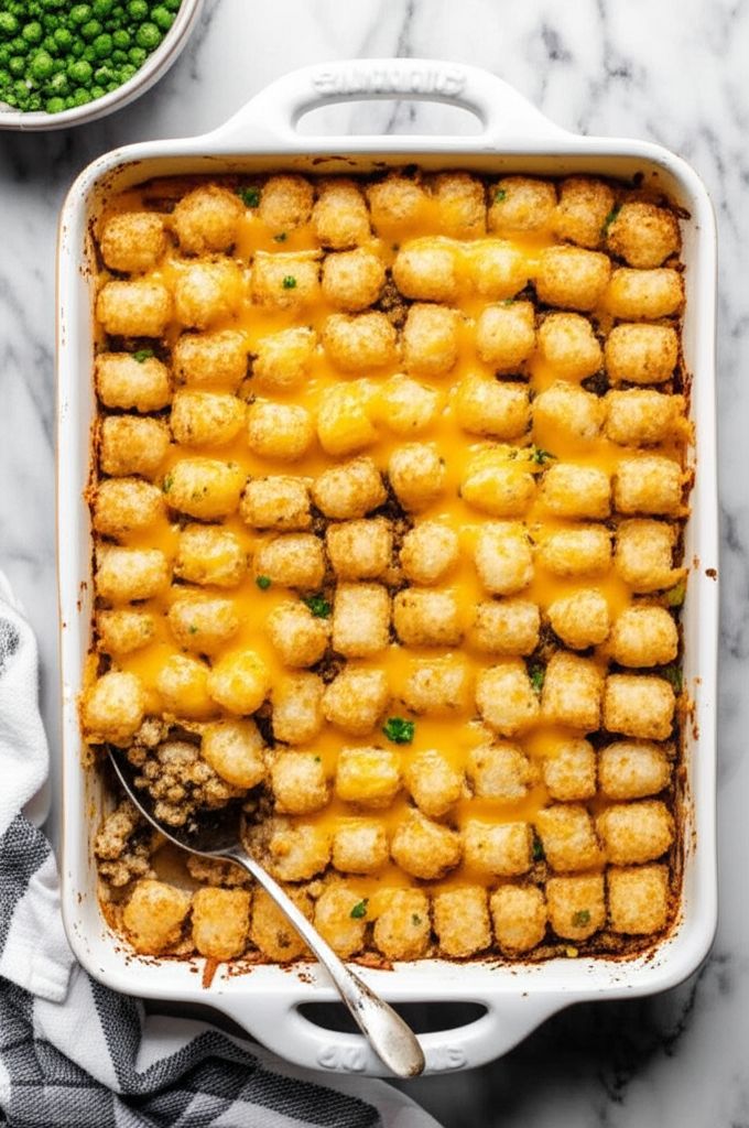 Turkey Tater Tot Hot Dish