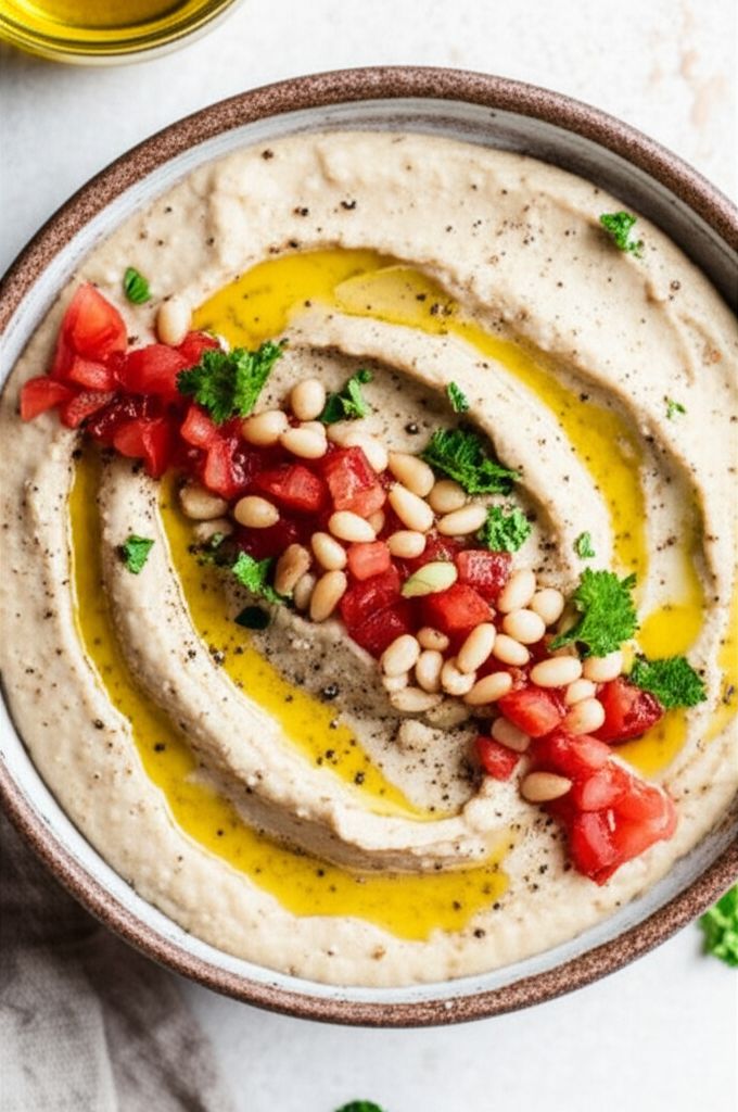 White Bean Dip with Pine Nuts