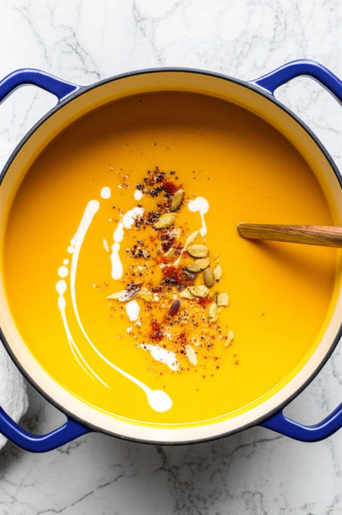 Blue Hubbard Squash Soup