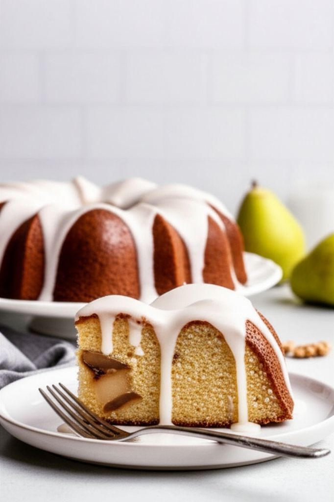 Brown Butter Pear Cake