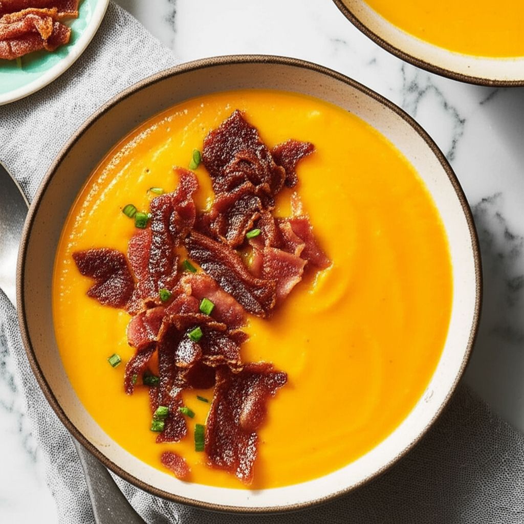 Butternut Squash Soup with Crispy Prosciutto