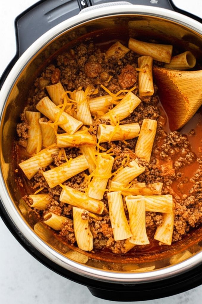Cheesy Rigatoni in the Instant Pot