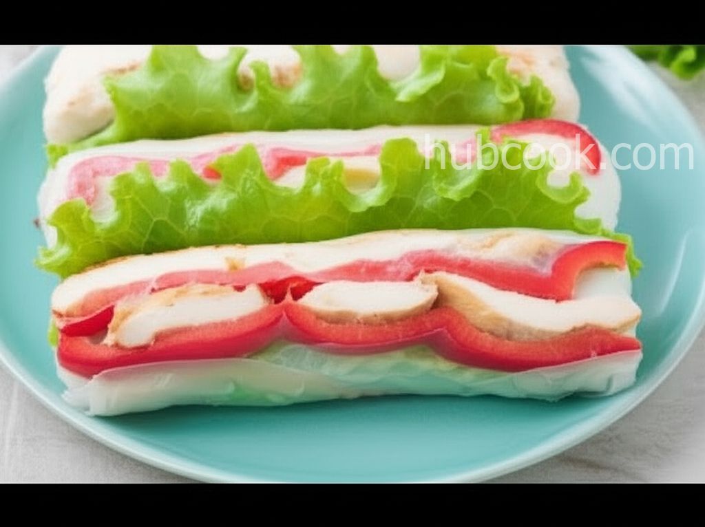 Chicken Caesar Spring Rolls