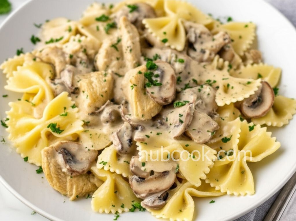 Chicken Pasta with Asiago Cream Sauce