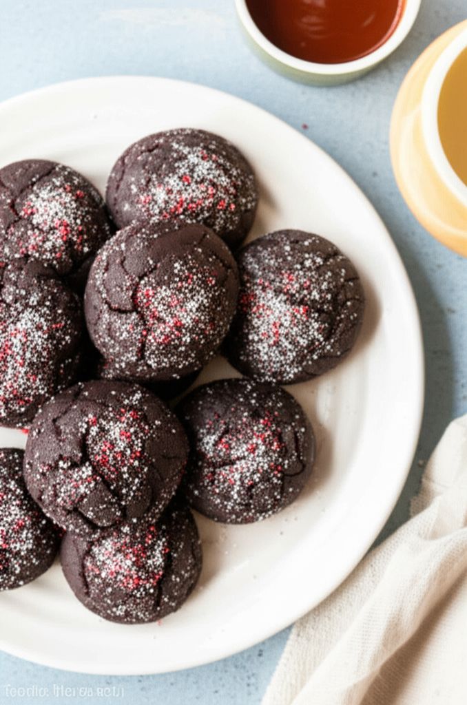 Chocolate Mint Crinkle Cookies from Reynolds® Parchment Paper