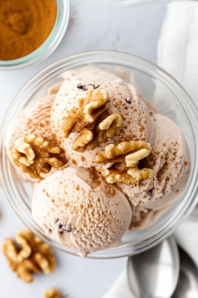 Cinnamon Black Walnut Ice Cream