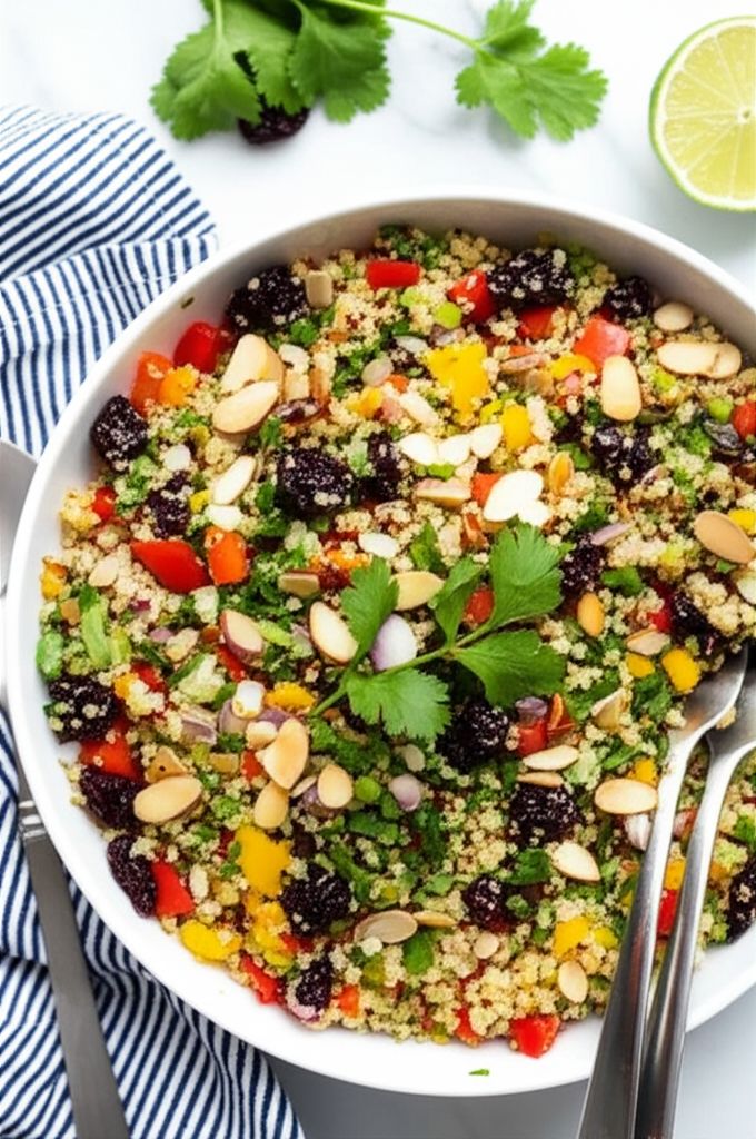 Cranberry and Cilantro Quinoa Salad