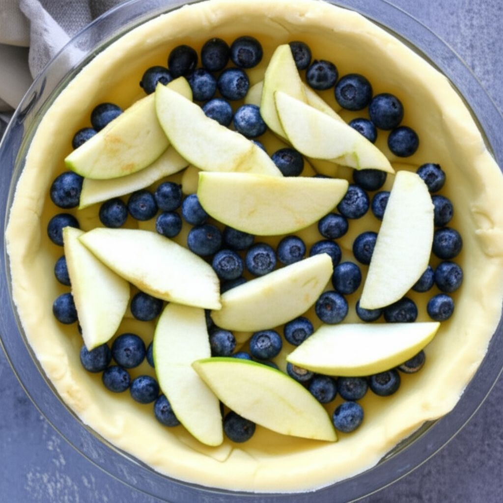 Creamy Apple Blueberry Pie