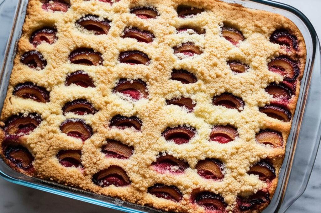 Drozdzowka (Polish Yeast Plum Cake)