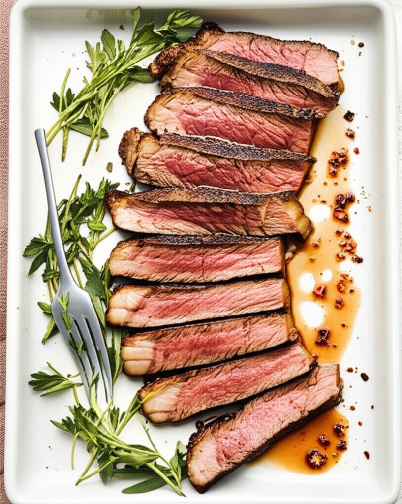 Drunken Flat Iron Steak