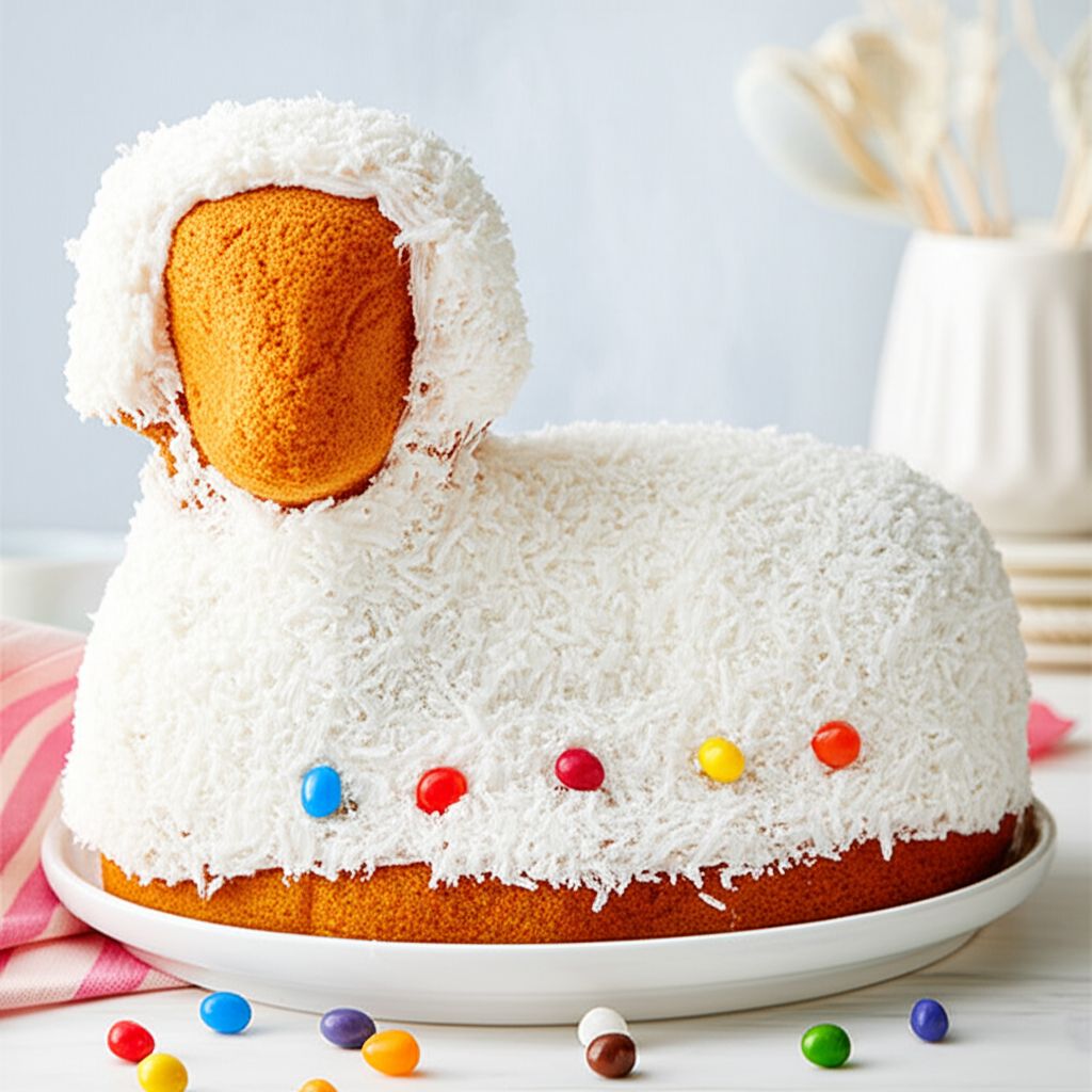 Easter Lamb Pound Cake