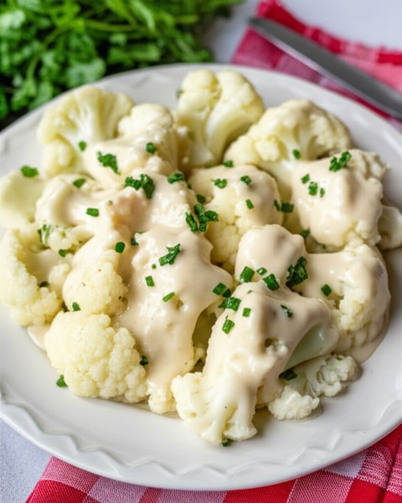 Easy Creamed Cauliflower