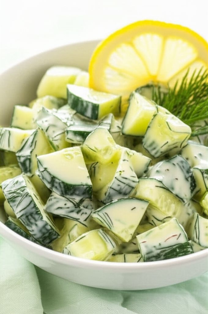 Easy Lemony-Dilly Cucumber Salad