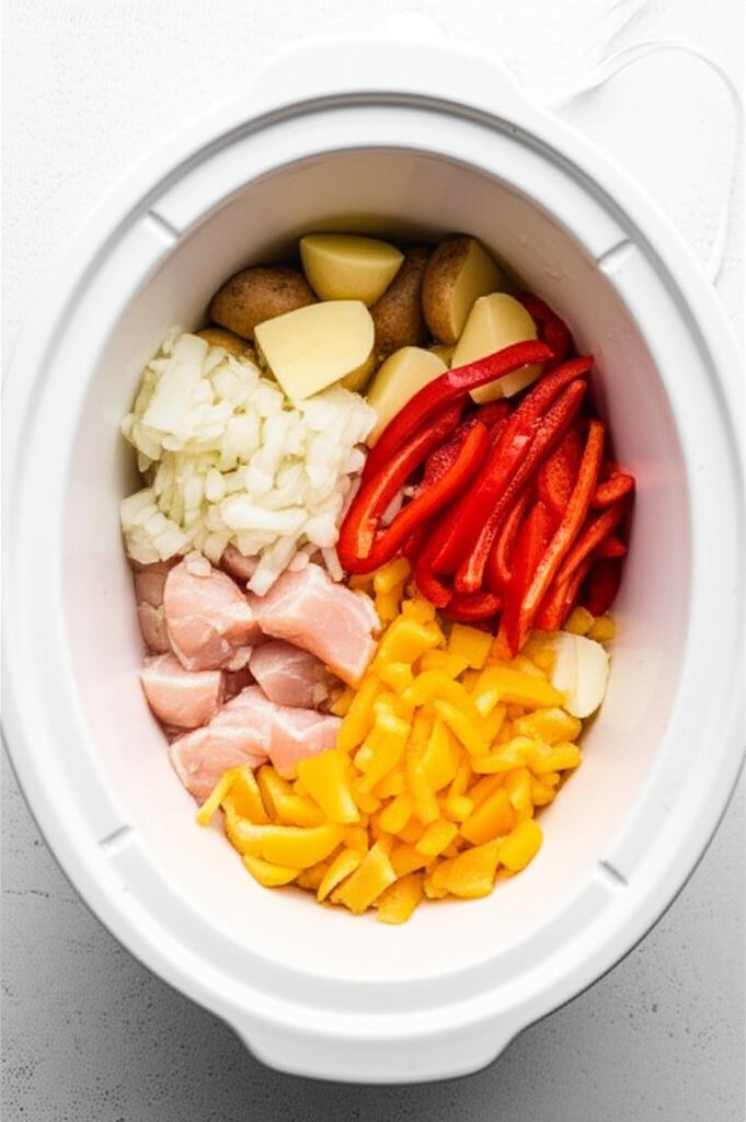 Easy Slow Cooker Chicken Curry with Potatoes and Coconut Milk
