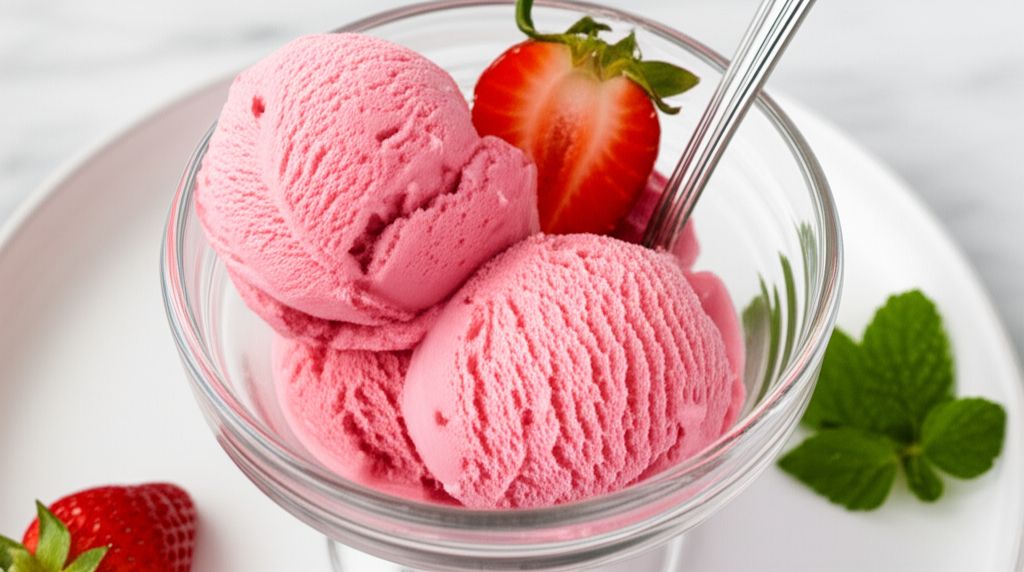 Easy Strawberry Ice Cream