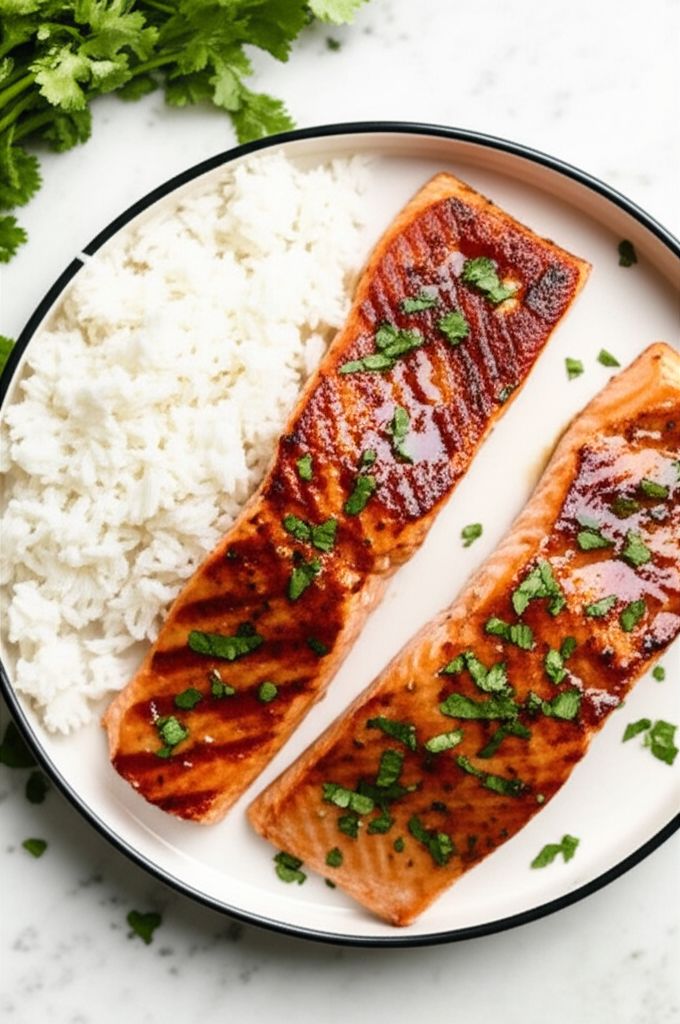 Fast Salmon with a Ginger Glaze