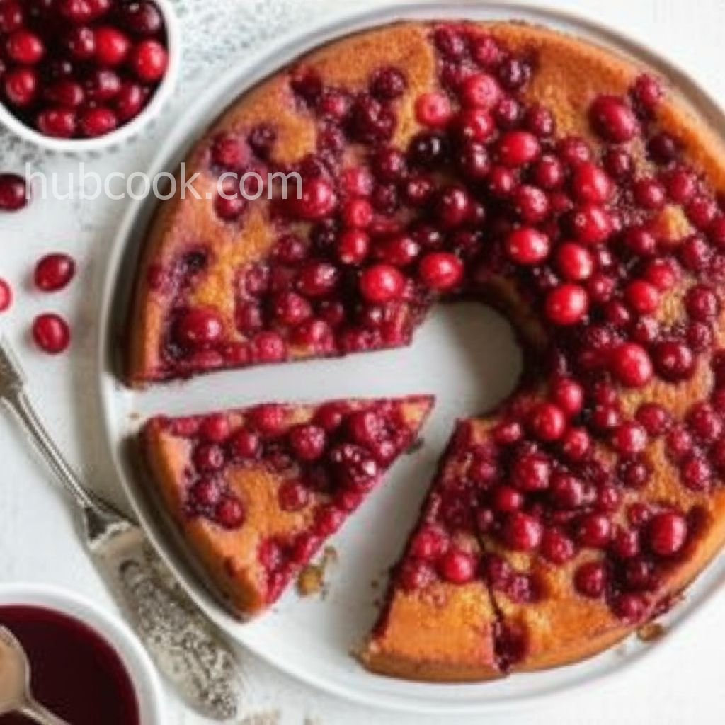 Fresh Cranberry Upside-Down Cake