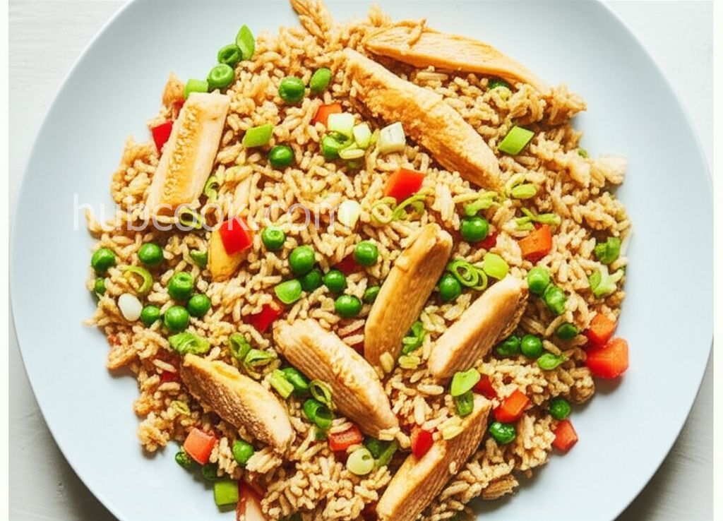 Garlic Chicken Fried Brown Rice