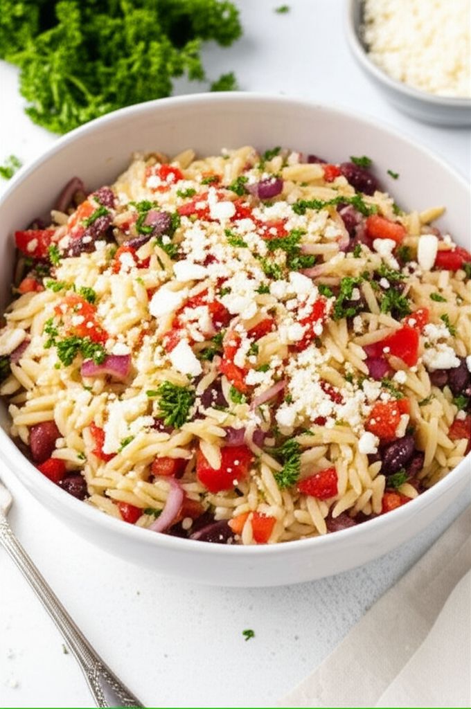 Greek Orzo with Feta