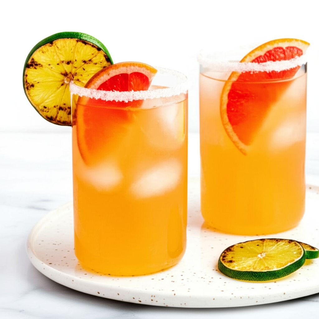 Grilled Grapefruit Paloma Cocktail