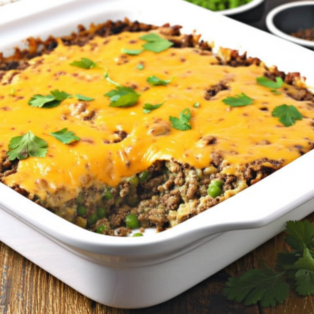 Ground Beef Casserole with Brown Rice
