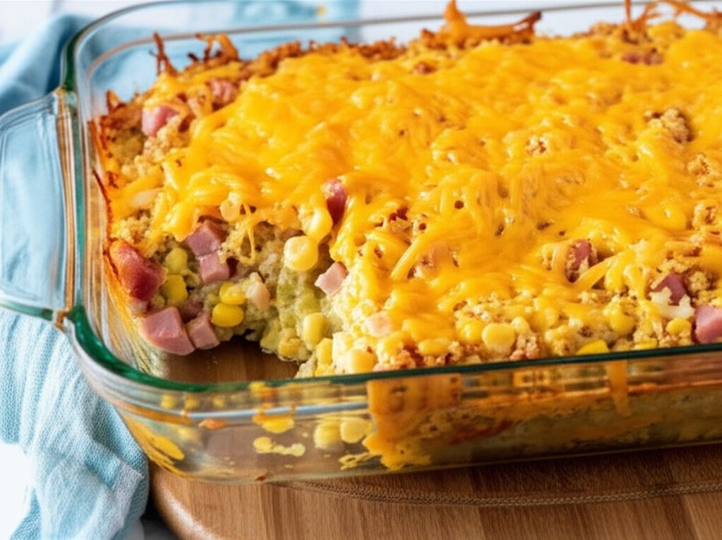 Ham and Corn Bake - Easy and Yummy!