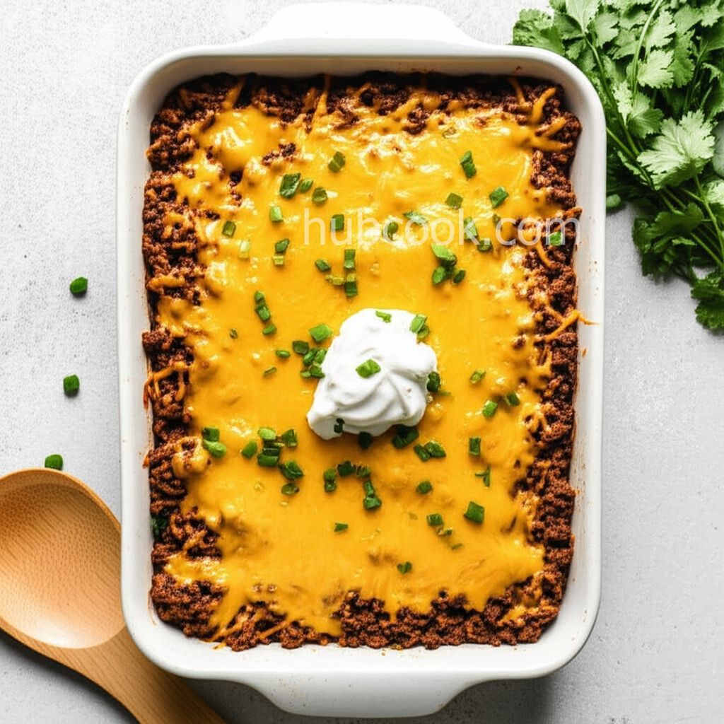 Keto Tex-Mex Ground Beef Casserole