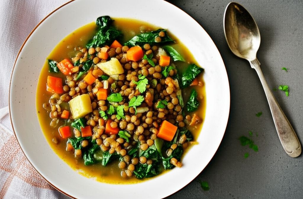Lentil and Buckwheat Soup