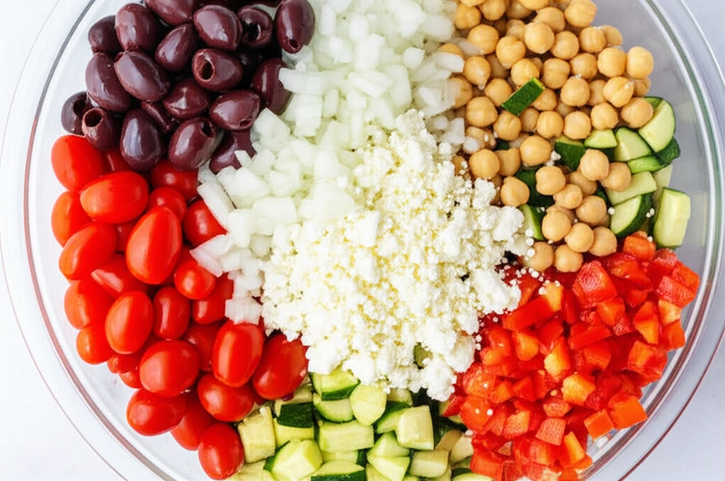 Mediterranean Zucchini and Chickpea Salad