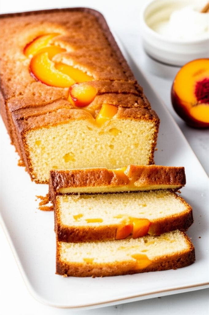 Moist Peach Pound Cake