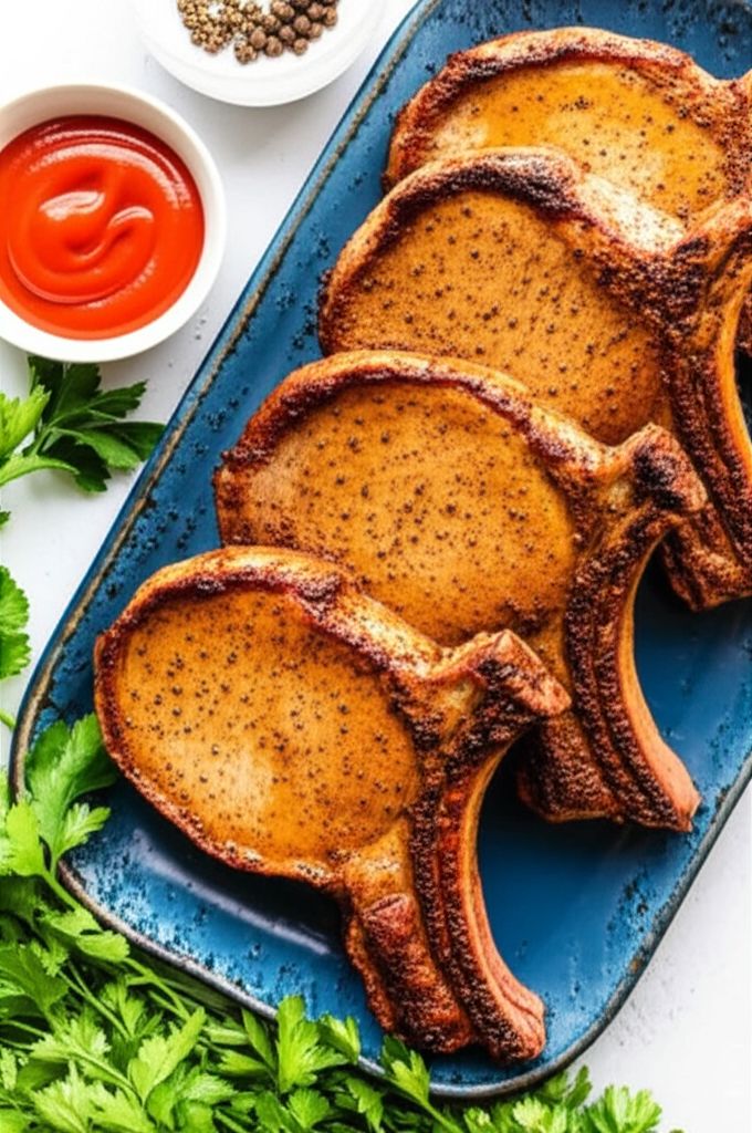 Molasses Brined Pork Chops