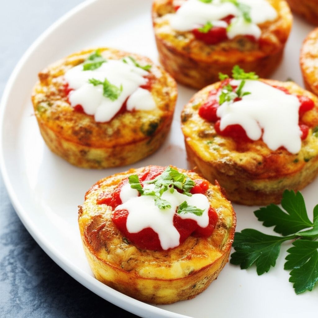 Muffin Tin Pizza Frittatas