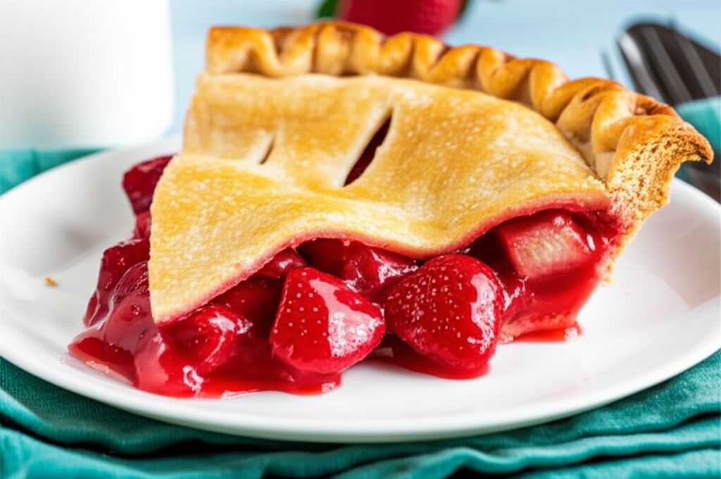 Orange-Kissed Strawberry Rhubarb Pie