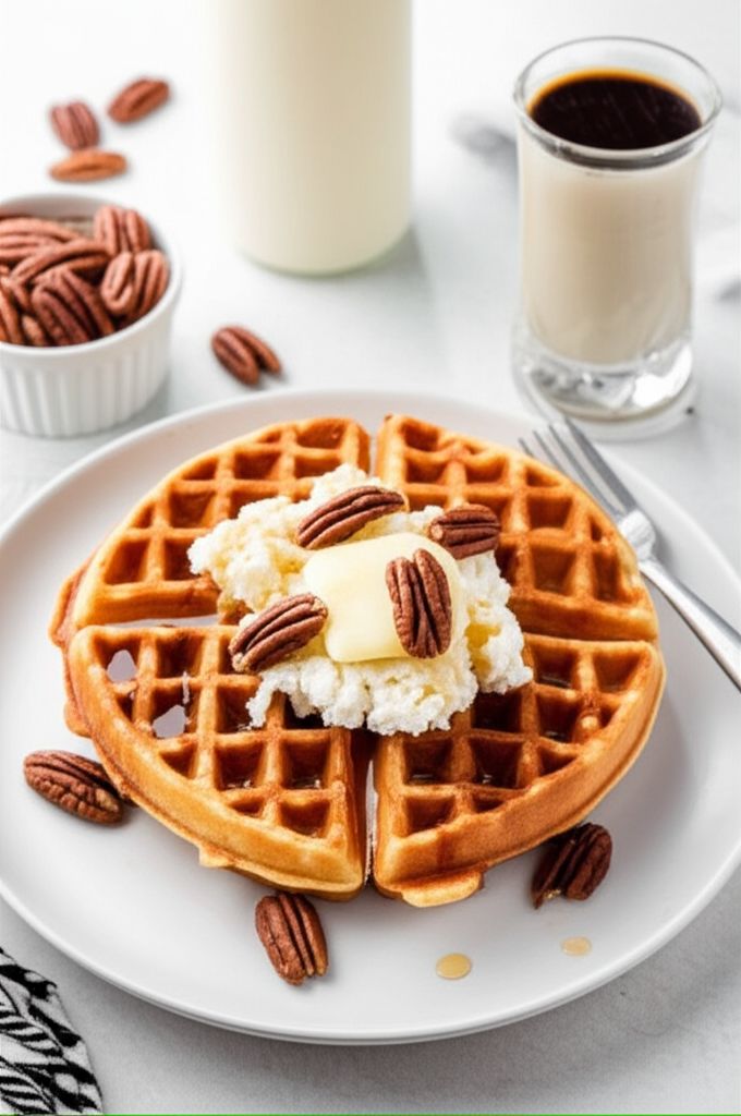Pecan-Ricotta Waffles