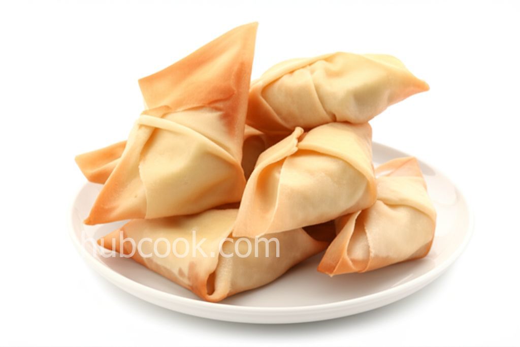 Rhubarb Wontons