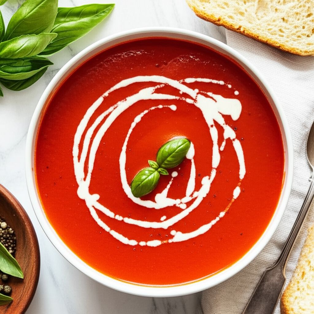 Rich and Creamy Tomato Basil Soup