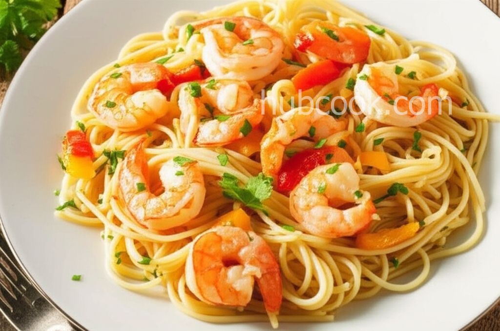Scrumptious Shrimp Scampi Linguine